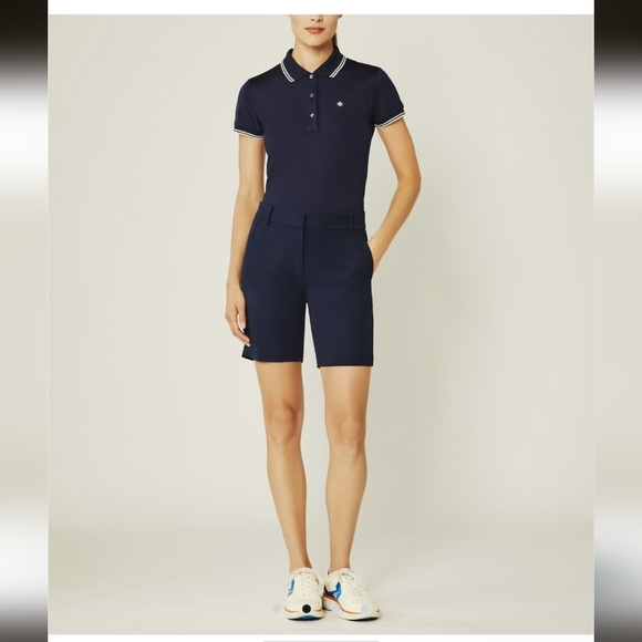 TORY SPORT Tech Twill Golf SHORT SIZE 4 Navy color Polyester Inseam 7.25" - Picture 1 of 9